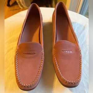 Cole Haan Pink Suede Loafers Size 9